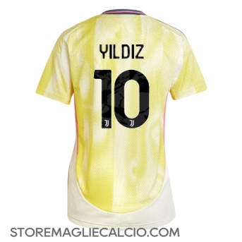Juventus Kenan Yildiz #10 Maglia Gara Trasferta Repliche 2024-25 Donna